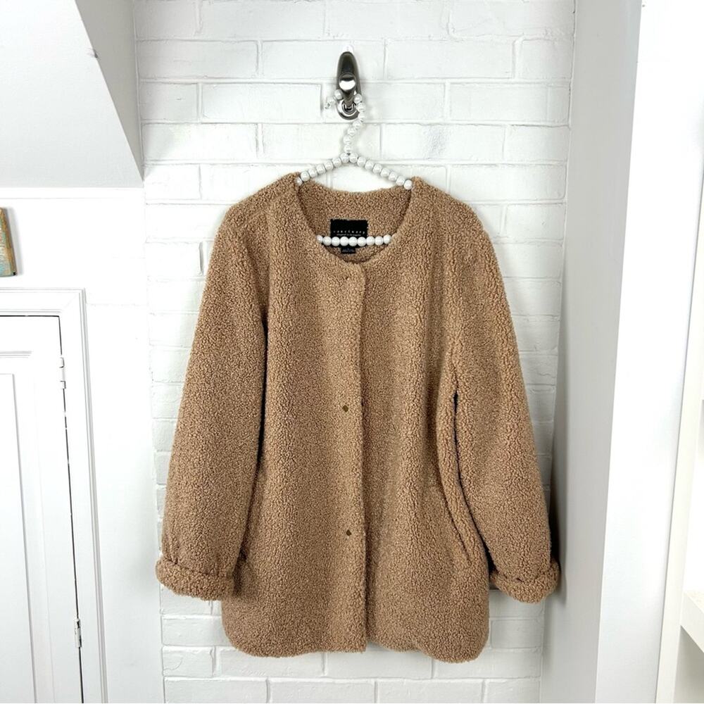 Sanctuary Button Front Teddy Knit Jacket Size XL